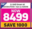 Samsung 50" UHD Smart 4K UA50AU7000