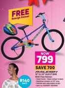 Raleigh 16" Or 20" Quest BMX With Free Helmet
