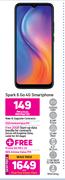 2 x Tecno Spark 6 Go 4G Smartphone-On Red Flexi 125 + On Promo 65