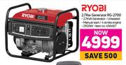 Ryobi 2.7Kw Generator RG-2700