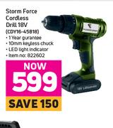 Storm Force Cordless Drill 18V (CDY16-45B18)