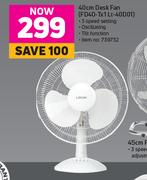 Logik 40cm Desk Fan (FD40-Tx 1Lt-40001)