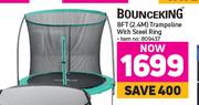 Bounceking 8Ft (2.4m) Trampoline With Steel Ring