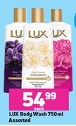 Lux Body Wash Assorted-750ml Each