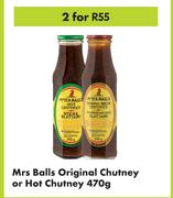 Mrs Balls Original Chutney Or Hot Chutney-For 2 x 470g