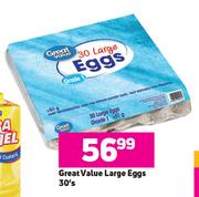 Great Value Large Eggs-30's