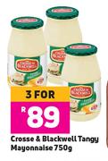 Crosse & Blackwell Tangy Mayonnaise-For 3 x 750g
