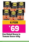 Koo Baked Beans In Tomato Sauce-For 6 x 410g