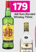 J&B Rare Blended Whiskey-750ml