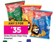 Simba Potato Chips Assorted-For Any 3 x 132g