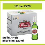 Stella Artois Beer NRB-For 12 x 620ml
