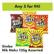 Simba Nik Naks Assorted-For Any 5 x 135g