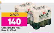 Castle Double Malt Beer-For 2 x 6 x 410ml
