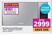 Samsung 40L Electronic Grill Microwave