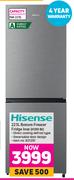 Hisense 223L Bottom Freezer Fridge Inox H310 BI