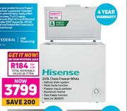 Hisense 245L Chest Freezer White