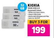 Kioxia 32GB USB 2.0 Assorted Colors-For 3