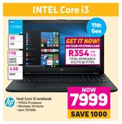 HP 39cm Intel Core i3 Notebook 