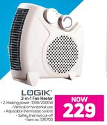 Logik 2in1 Fan Heater