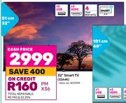 Hisense 32" Smart TV 32A4K