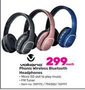 Volkano Phonic Wireless Bluetooth Headphones-Each