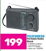 Telefunken Portable Radio Black