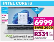 Acer Intel Core A315 i3 Laptop