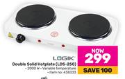 Logik Double Solid Hotplate LDS-250