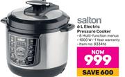 Salton 6Ltr Electric Pressure Cooker