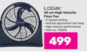 1Logik 40cm High Velocity Floor Fan