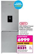 Defy 348Ltr Bottom Freezer Fridge With Water Dispenser DAC645