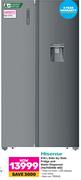 Hisense 514L Side By Side Fridge & Water Dispenser H670SMIB-WD