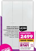 Ucan 1350mm Built In Cupboards White