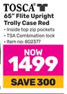 Tosca 65" Flite Upright Trolley Case Red