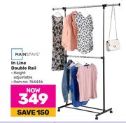 Mainstays In Line Double Rail