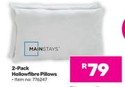 Mainstays 2 Pack Hollowfibre Pillows