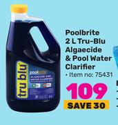 Poolbrite Tru Blu Algaecide & Pool Water Clarifier-2L