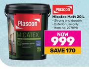 Plascon 20L Micatex Matt