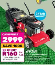 Ryobi 125cc petrol lawnmower cheap