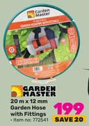 Garden Master 20m x 12mm Garden Hose With Fittings