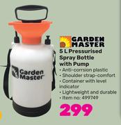Garden Master 5L Pressurised Spray Bottle With Pump