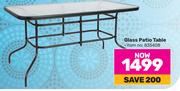 Glass Patio Table