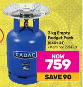 Cadac 3Kg Empty Budget Pack 5431-21