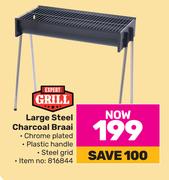 Expert Grill Large Steel Charcoal Braai
