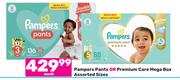 Pampers Pants Or Premium Care Mega Box Assorted Sizes-Each