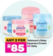 Johnson's Baby Aqueous Cream Or Jelly-For 2