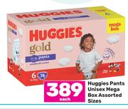 Huggies Pants Unisex Mega Box Assorted Sizes-Each