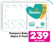 Pampers Baby Wipes 9 Pack-Per Pack