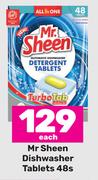 Mr Sheen Dishwasher Tablets-48s Each