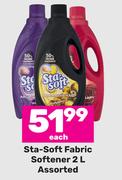Sta Soft Fabric Softener Assorted-2L Each